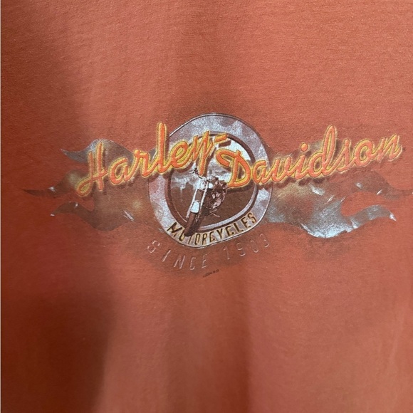 Vintage Orange Harley Davidson (2004) T shirt (XL) - Picture 4 of 4